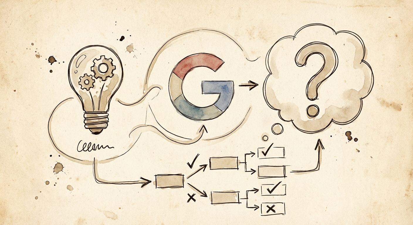 Testi AI e Google cosa rischi davvero (con decision tree e checklist)